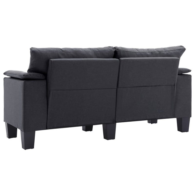 2-Seater Sofa Dark Grey Fabric Payday Deals