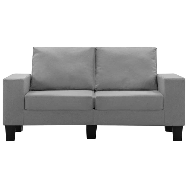 2-Seater Sofa Light Grey Fabric Payday Deals