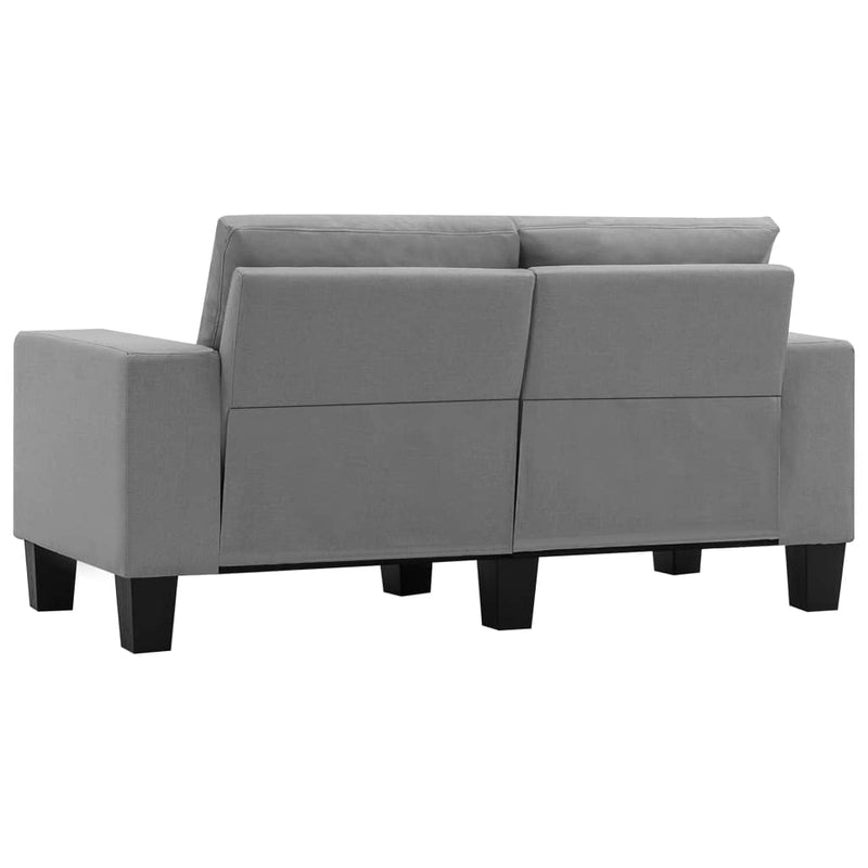 2-Seater Sofa Light Grey Fabric Payday Deals