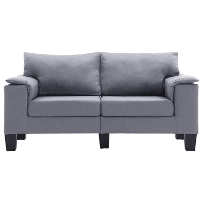 2-Seater Sofa Light Grey Fabric Payday Deals