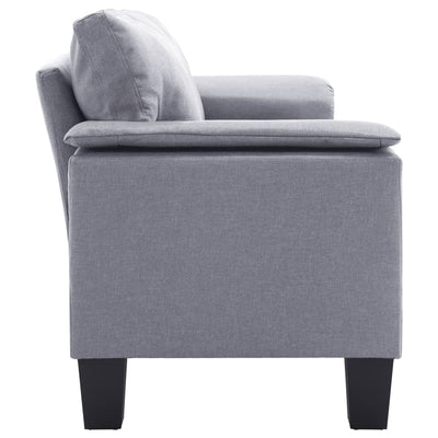 2-Seater Sofa Light Grey Fabric Payday Deals