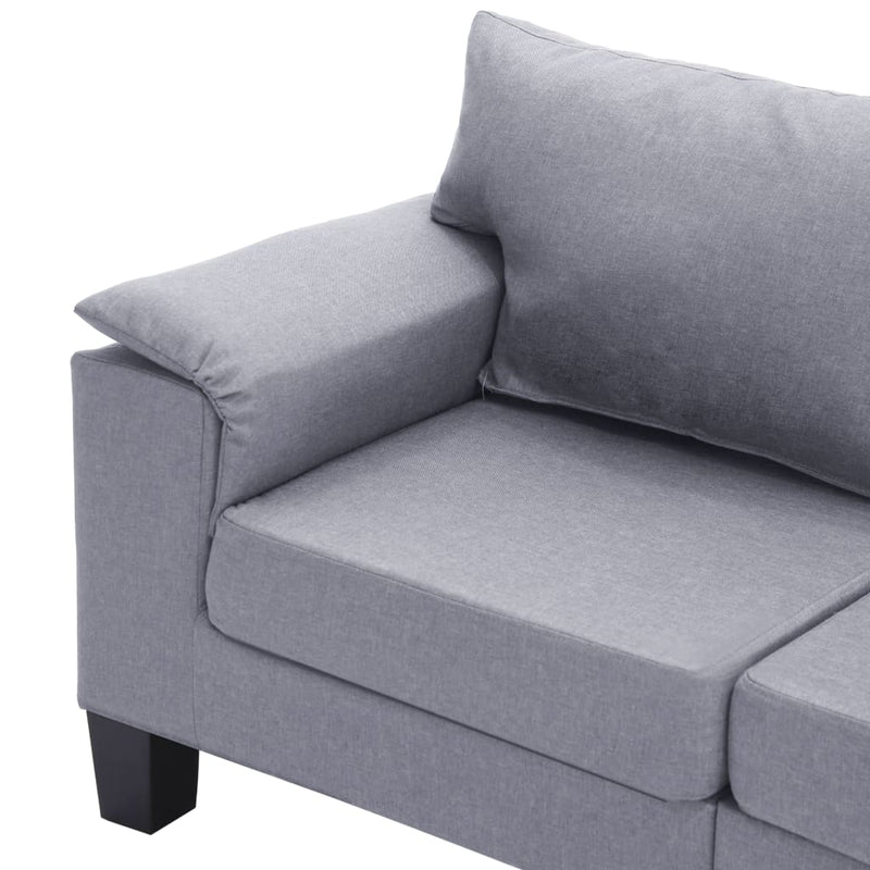 2-Seater Sofa Light Grey Fabric Payday Deals