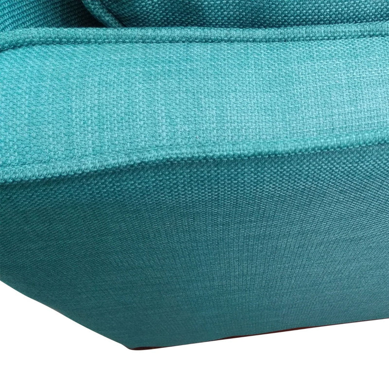 2 Seater Sofa Teal Fabric Lounge Set for Living Room Couch with Wooden Frame - Payday Deals