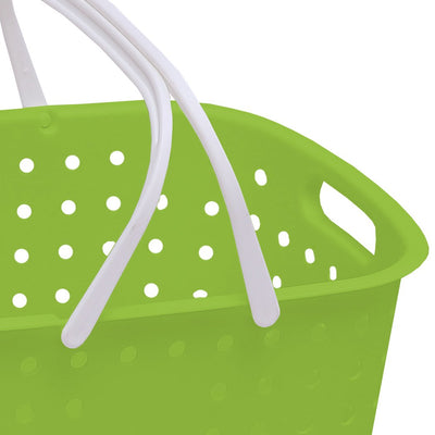 2 Tier Bathroom Laundry Clothes Baskets Bin Hamper Mobile Rack Removable Shelf Payday Deals
