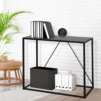 2-Tier Console Table Office Furniture Desk Hallway Side Entry Hall Display Shelf Payday Deals