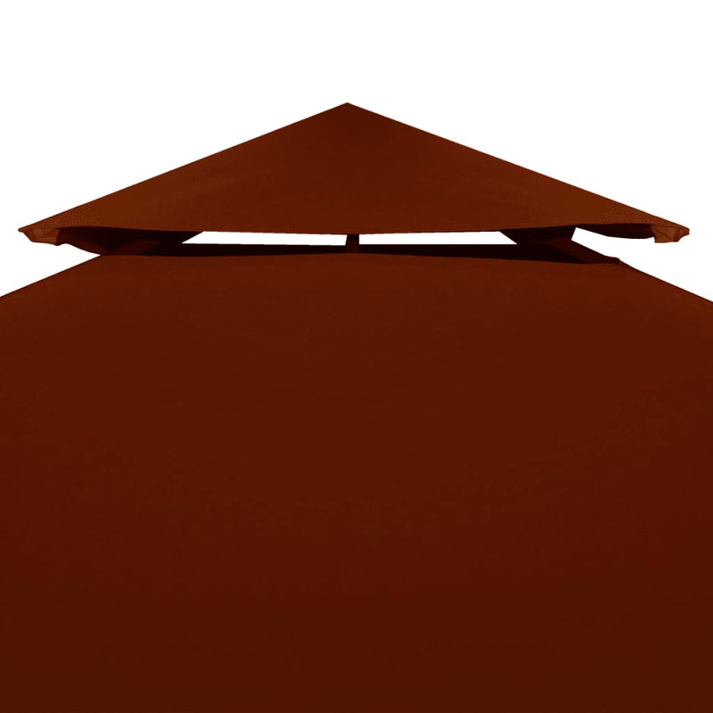 2-Tier Gazebo Top Cover 310 g/m² 3x3 m Terracotta Payday Deals