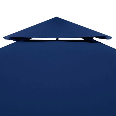 2-Tier Gazebo Top Cover 310 g/m? 4x3 m Blue Payday Deals