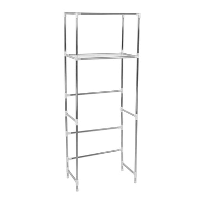 2 Tier Toilet Bathroom Laundry Washing Machine Storage Rack Shelf Unit Organizer Payday Deals