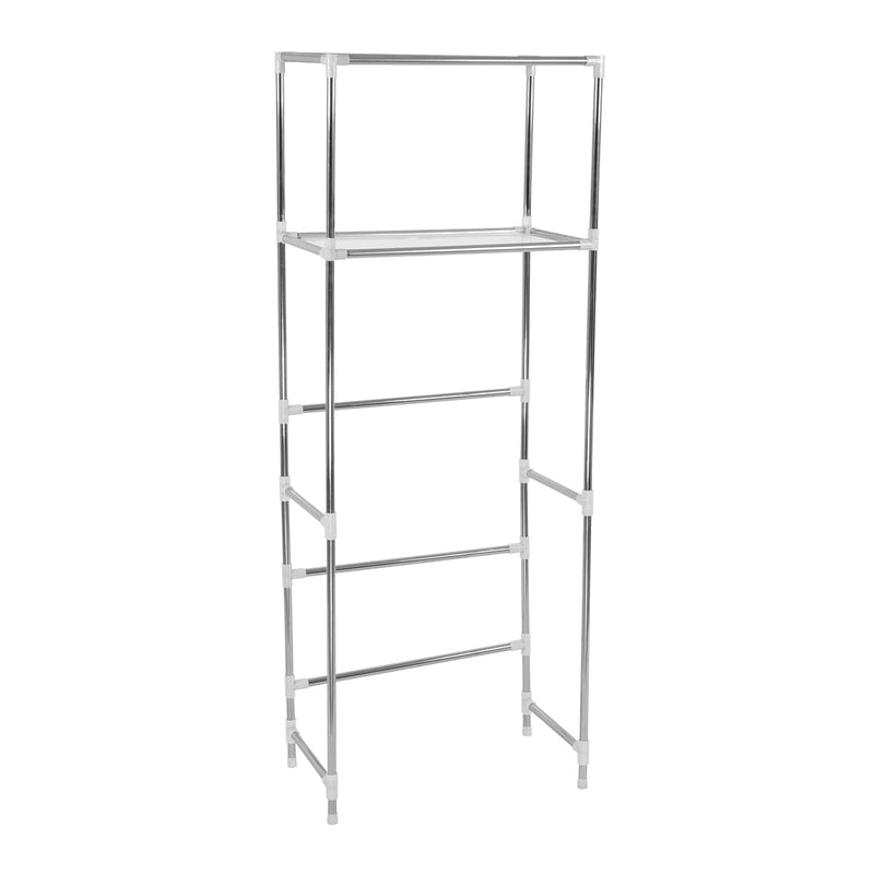 2 Tier Toilet Bathroom Laundry Washing Machine Storage Rack Shelf Unit Organizer Payday Deals