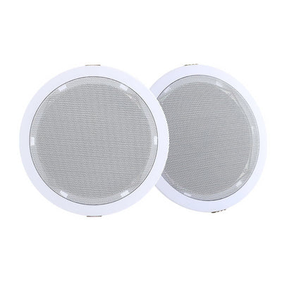 2 x 6" In Ceiling Speakers Home 80W Speaker Theatre Stereo Outdoor Multi Room Payday Deals