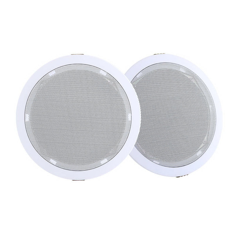 2 x 6" In Ceiling Speakers Home 80W Speaker Theatre Stereo Outdoor Multi Room Payday Deals