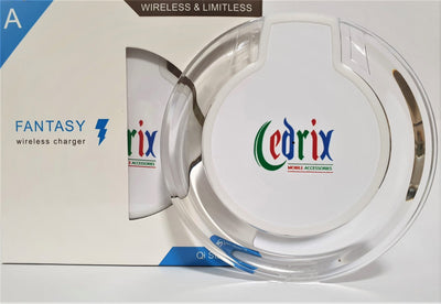 2 x Cedrix QI USB Wireless Chargers | Portable Lightweight | Ultra-Slim | Sleek Circular Disk Payday Deals