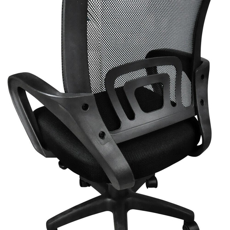 2 x Ergonomic Mesh Computer Home Office Desk Midback Task Black Adjustable Chair Payday Deals