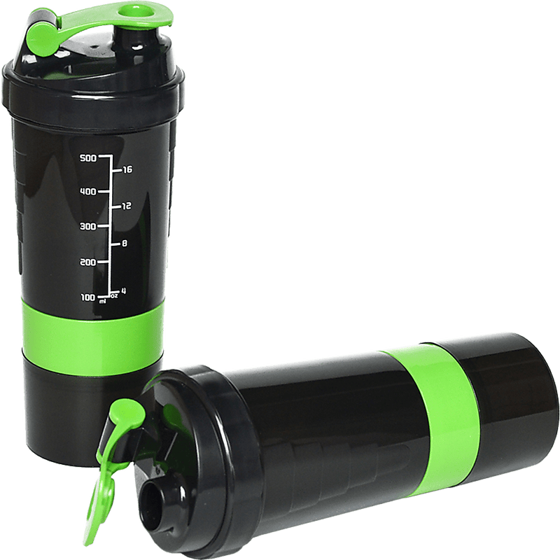 2 x Protein Gym Shaker Premium 3 in 1 Smart Style Blender Mixer Cup Bottle Spider Payday Deals