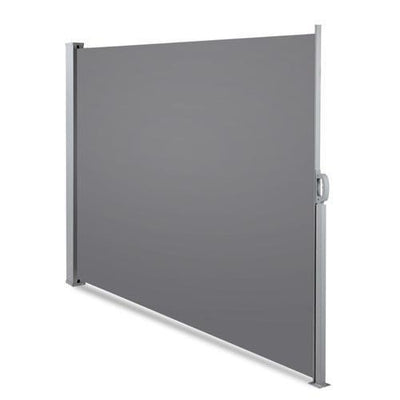 2 x Retractable Side Awning Shade - Grey