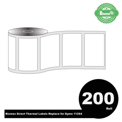 200 Roll Roll Pack Blumax Alternative White Labels for Dymo #11354 57mm x 32mm 200 Roll0L Payday Deals