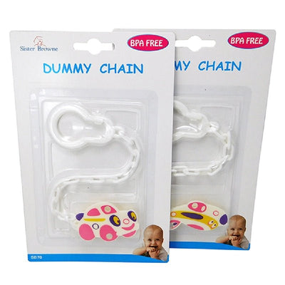 Sister Browne Dummy Baby Pacifier Chain Soother Holder