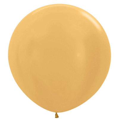 Metallic Gold Latex Balloons [Size: 60cm] 3 Pack