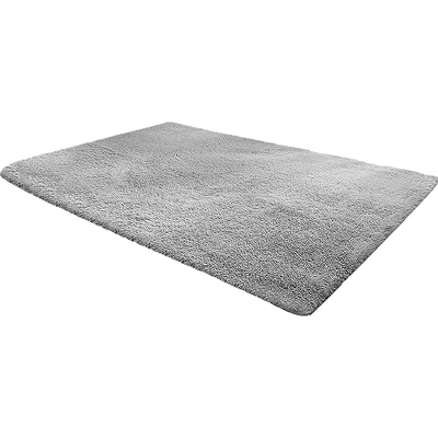 200x140cm Floor Rugs Large Shaggy Rug Area Carpet Bedroom Living Room Mat - Grey