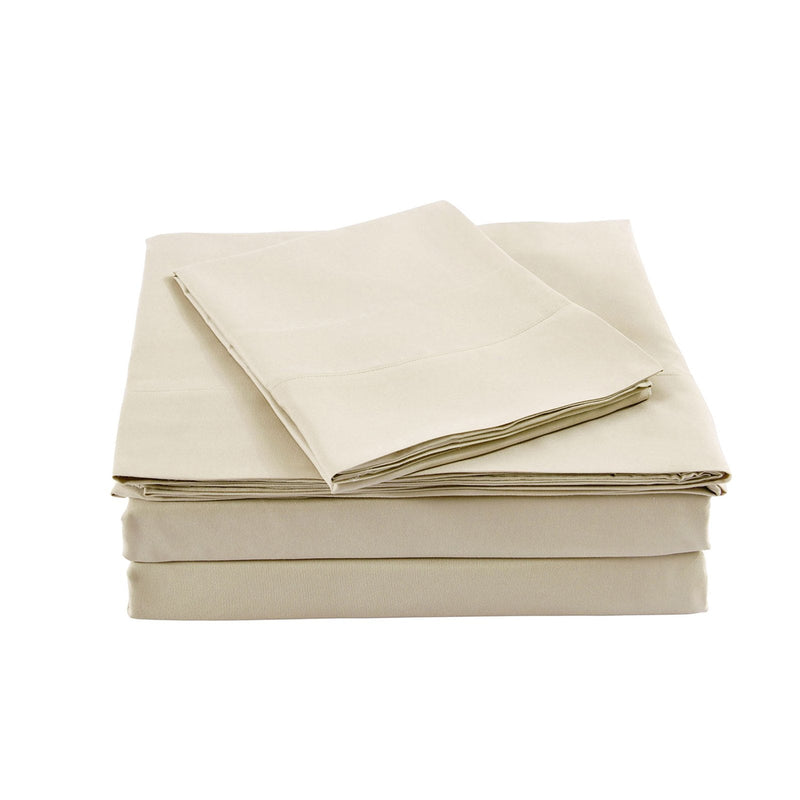 Royal Comfort Blended Bamboo Sheet Set Dark Ivory - Queen - Payday Deals