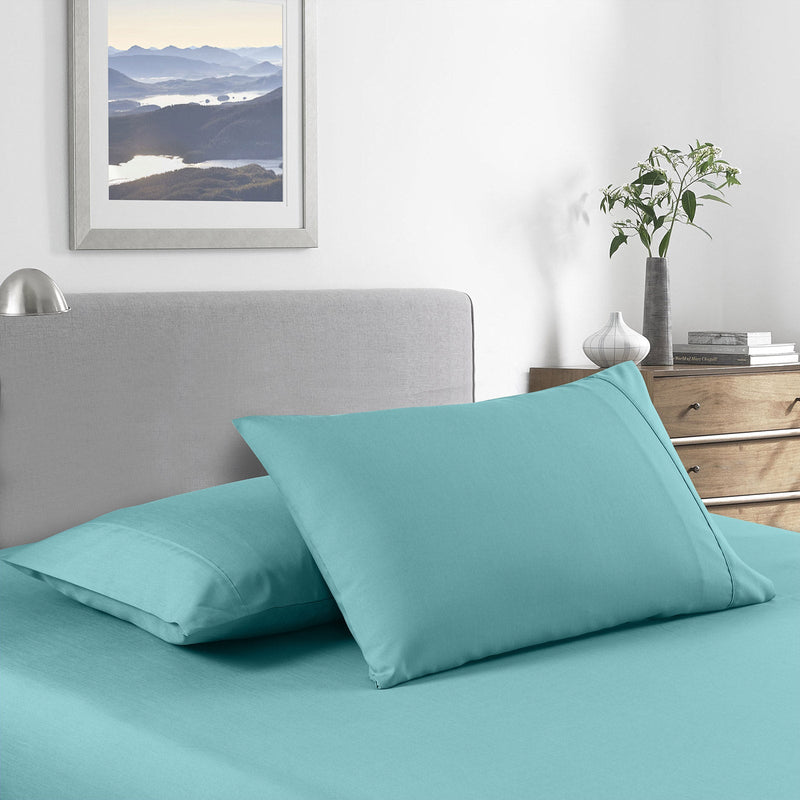 Royal Comfort Bamboo Cooling 2000TC Sheet Set - Queen-Aqua