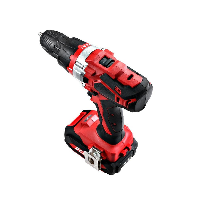 GIANTZ 20V Lithium Drill Kit Cordless Impact Drill Impact Driver LED Torch Bag Payday Deals