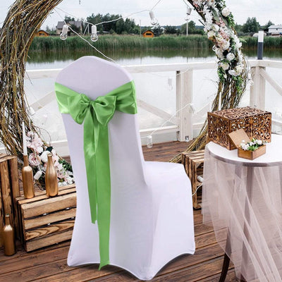 20x Satin Chair Sashes Cloth Cover Wedding Party Event Decoration Table Runner Payday Deals