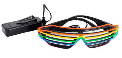 LED Light-Up Rainbow Glasses Sunglasses Mardi Gras Gay Pride LGBTQ Party Costume