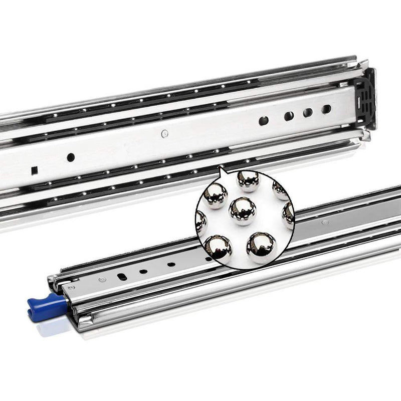 227KG Heavy Duty Locking Drawer Slide Full Extension Ball Bearing 813mm Payday Deals