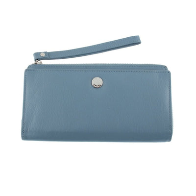 Dents Smooth Nappa Finish Geneuine Leather Womens Wallet - Blue