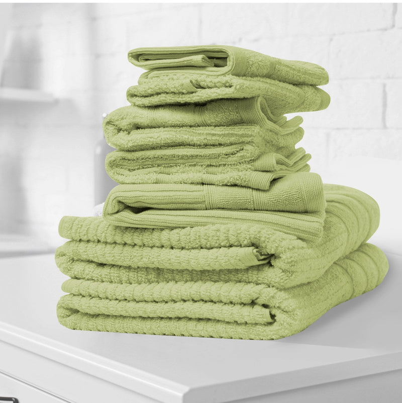 Royal Comfort Eden Egyptian Cotton 600 GSM 8 Piece Towel Pack Spearmint - Payday Deals