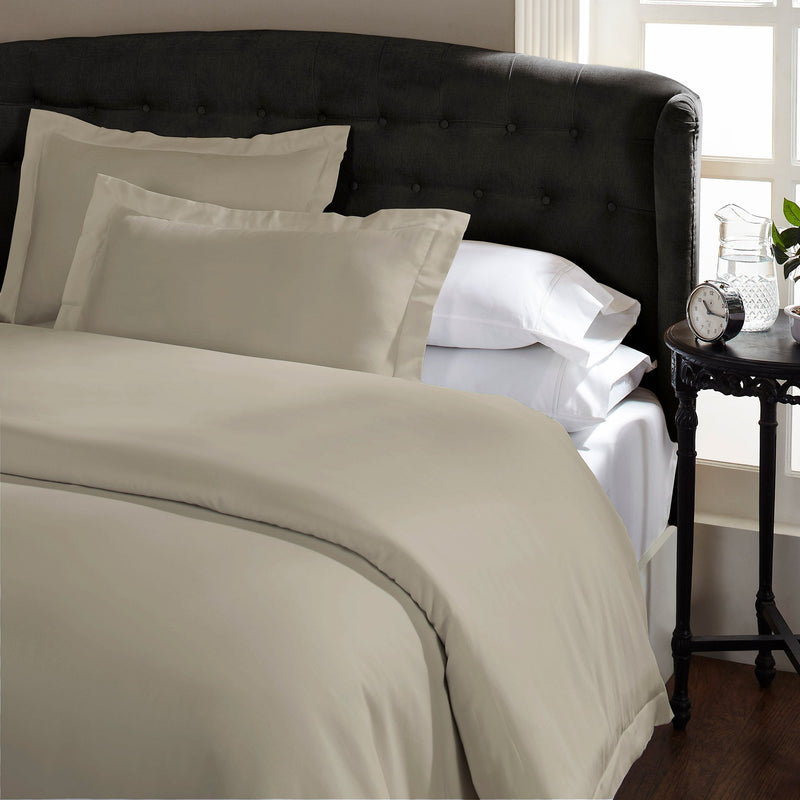Royal Comfort 1500 Thread count Cotton Rich Quilt cover sets Queen Stone - Payday Deals