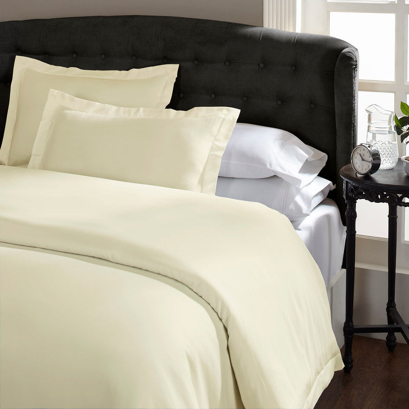 Royal Comfort 1500 Thread count Cotton Rich Quilt cover sets Queen Ivory - Payday Deals