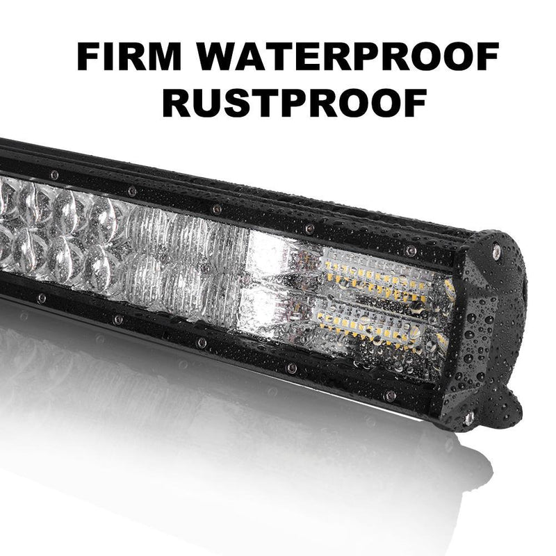 23inch 7D Philips Led Light Bar Spot Flood Combo Offroad Driving