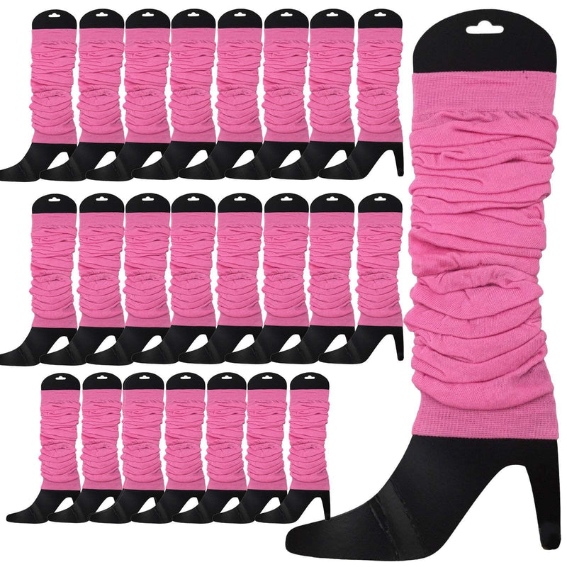 24 LEG WARMERS Knitted Womens Neon Party Knit Ankle Fluro Dance Costume 80s BULK Payday Deals