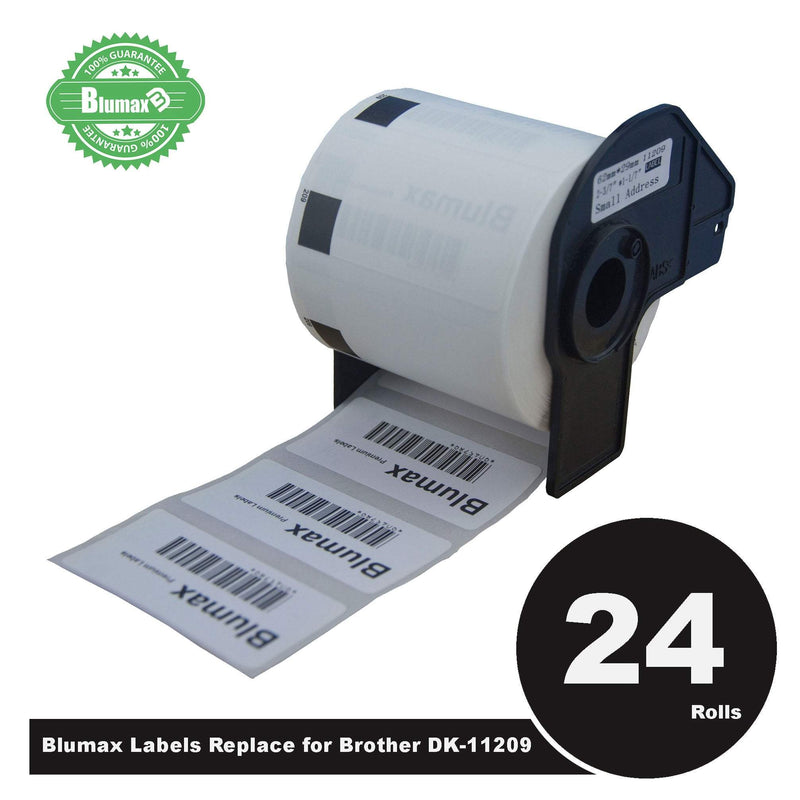 24 Pack Blumax Alternative Small Address White labels for Brother DK-11209 62mm x 29mm 800L Payday Deals