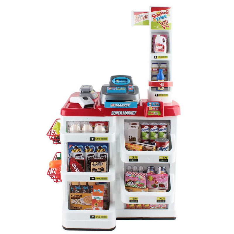 Keezi 24 Piece Kids Super Market Toy Set - Red & White Payday Deals