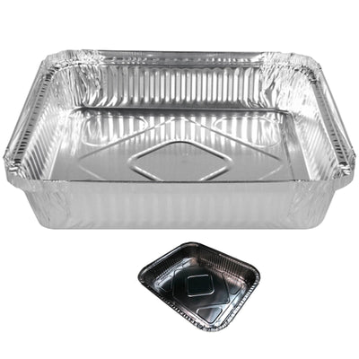 240x ALUMINIUM FOIL Trays Large Tray BBQ Roasting Disposable Takeaway Container Payday Deals