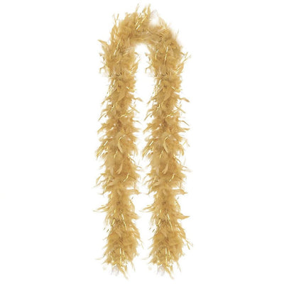 Gold Feather Boa Costume Accessory