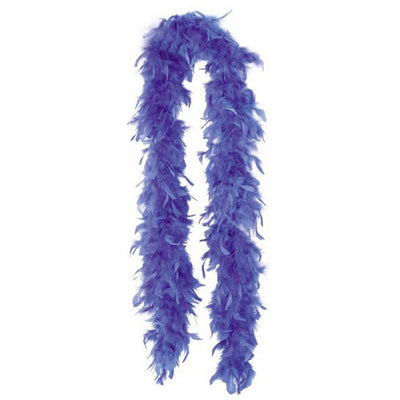 Blue Feather Boa Costume Accessory