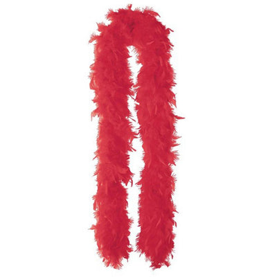 Red Feather Boa Costume Accessory