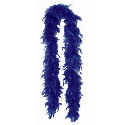 Navy Blue Feather Boa Costume Accessory