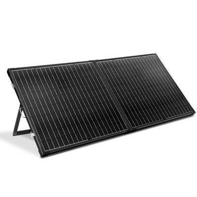 250W Folding Solar Panel Kit Regulator Black