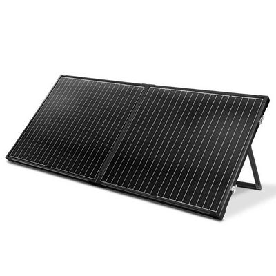 250W Folding Solar Panel Kit Regulator Black