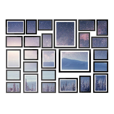Artiss Photo Frames 26PCS  8x10in 5x7in 4x6in 3.5x5in Hanging Wall Frame Black