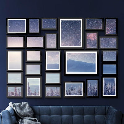 26 PCS Picture Photo Frame Wall Set Home Decor Present Gift Black Payday Deals
