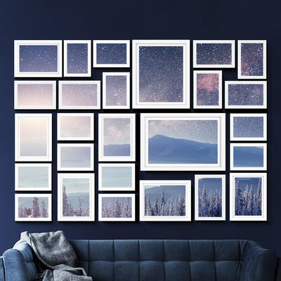 26 PCS Picture Photo Frame Wall Set Home Decor Present Gift White Payday Deals