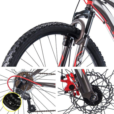 27.5inch Mountain Bike Suspension Unisex Bicycle Shimano 18-speed Front Disc Brake