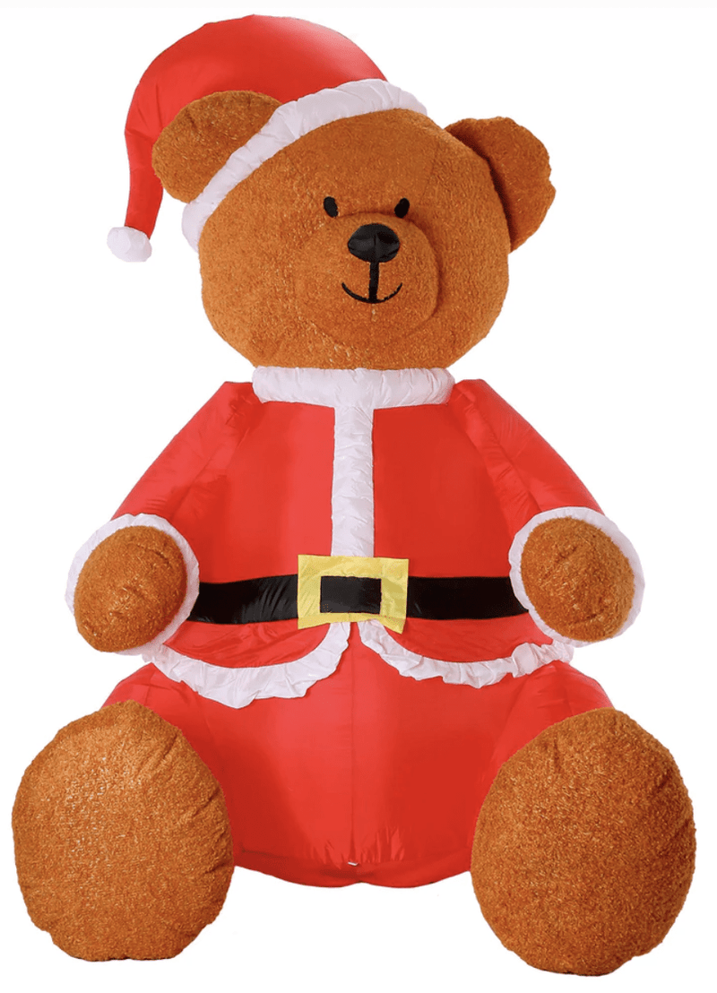275cm Xmas Christmas Charm Deluxe Inflatable Plush Bear w/ LED Lights  Decoration Payday Deals