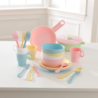 27pc Cookware Set - Pastel for kids Payday Deals